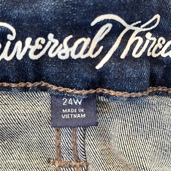 NEW Universal Thread Smooth & Sculpt Jegging Skinny Jeans Size 24W R Frayed Hem - Picture 6 of 12